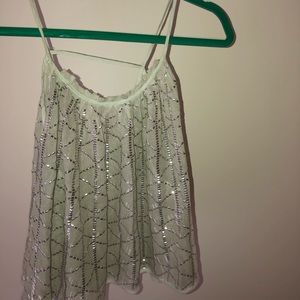 Free people beaded tank top halter